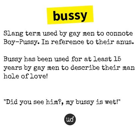 bussy urban dictionary